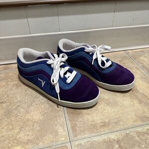 Purple and Blue Old School Vans
